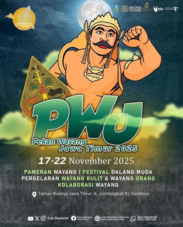 Pekan Wayang Jawa Timur 2025 – Pameran, Pagelaran, dan Festival Dalang Muda (PWJ)