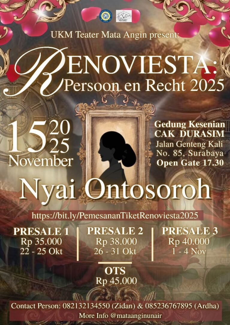 RENOVIESTA 2025: PERSOON EN RECHT – Teater Mata Angin Universitas Airlangga