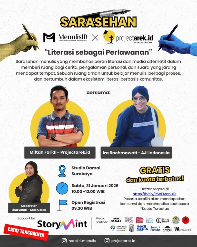Sarasehan: “Literasi sebagai Perlawanan”