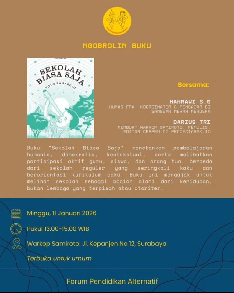 Ngobrolin Buku “Sekolah Biasa Aja”